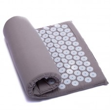 Килимок ортопедичний масажний іплікатор Кузнєцова Acupressure mat 630x400 мм бежевий, код: FI-1709_BE