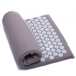 Килимок ортопедичний масажний іплікатор Кузнєцова Acupressure mat 630x400 мм бежевий, код: FI-1709_BE