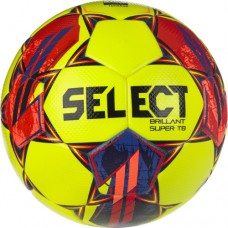 М"яч футбольний Select Brillant Super TB (FIFA Quality Pro Approved) №5, жовтий-червоний, код: 5703543317028
