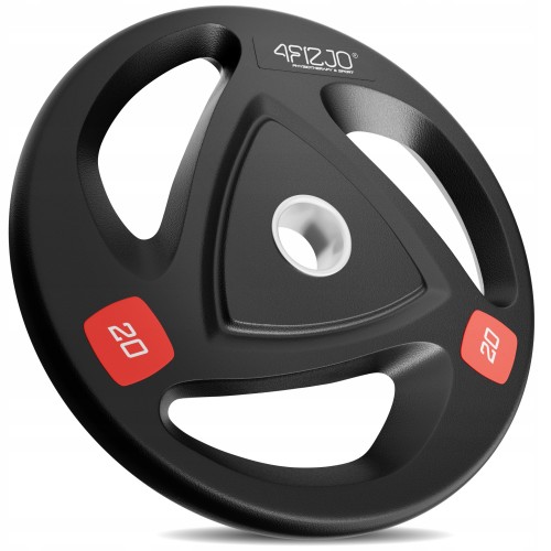 Диск олімпійський 4Fizjo металевий, прогумований 1x20 кг, чорний, код: P-5905973401296