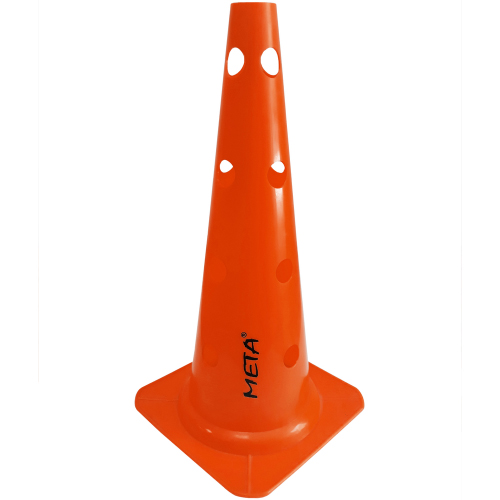 Конус для тренувань з отворами Meta Cone Marker with holes 45 см, помаранчевий, код: 0080101515122