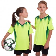 Форма футбольна дитяча PlayGame розмір 3XS, ріст 120, салатовий-чорний, код: D8831B_3XSLGBK-S52