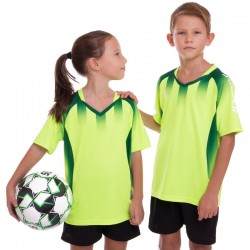 Форма футбольна дитяча PlayGame розмір 3XS, ріст 120, салатовий-чорний, код: D8831B_3XSLGBK-S52