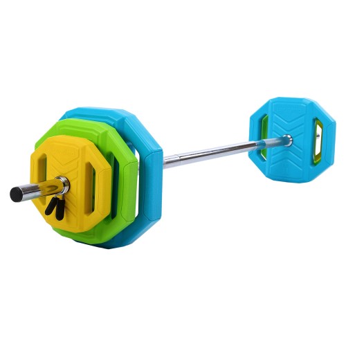 Штанга для фітнесу (фітнес памп) LiveUp довжина-1,4м, ø28мм, 20кг, різнокольоровий, код: LP8035-20-S52 Штанга для фітнесу (фітнес памп) LiveUp довжина-1,4м, ø28мм, 20кг, різнокольоровий, код: LP8035-20-S52