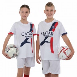 Форма футбольна дитяча PSG гостьова 2024, розмір 30, зріст 150-160, білий, код: CO-3710_30
