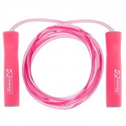 Скакалка швидкісна з підшипником і ПВХ джгутом FitGo 3 м рожевий, код: FI-1947_P