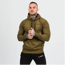 Толстовка чоловіча GymBeam Clothing Athlete Military Green Black L, оливковий, код: 117934-GB