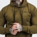 Толстовка чоловіча GymBeam Clothing Athlete Military Green Black L, оливковий, код: 117934-GB