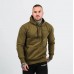 Толстовка чоловіча GymBeam Clothing Athlete Military Green Black L, оливковий, код: 117934-GB