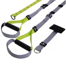 Підвісні петлі TRX сірий-салатовий, код: FI-3594-S52 Підвісні петлі TRX сірий-салатовий, код: FI-3594-S52