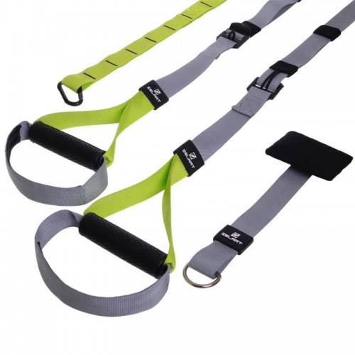 Підвісні петлі TRX сірий-салатовий, код: FI-3594-S52 Підвісні петлі TRX сірий-салатовий, код: FI-3594-S52