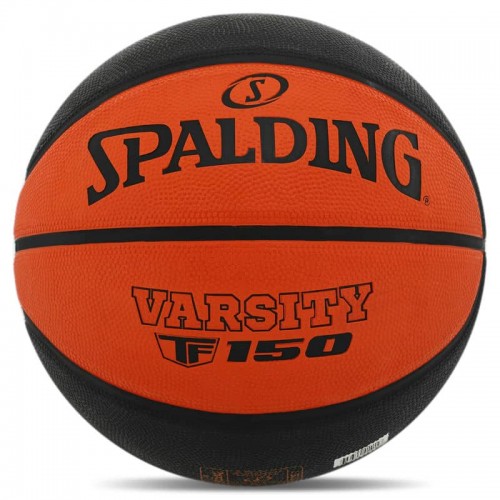 М"яч баскетбольний гумовий Spalding Varsity Fiba TF 150 №6, помаранчевий-чорний, код: 84621Z М"яч баскетбольний гумовий Spalding Varsity Fiba TF 150 №6, помаранчевий-чорний, код: 84621Z