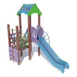 Ігровий комплекс Miros "Богатир" 3850x3000x3260 мм, код: DIO719