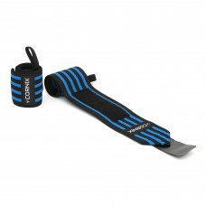 Бинти кистьові (для зап"ясть) Cornix Wrist Wraps 630х80 мм, чорний-синій, код: XR-0193