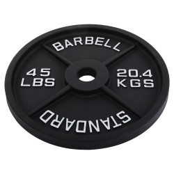 Диски сталеві пофарбовані Standart 50мм, 20,4кг, сірий, код: SC-80103-45LB