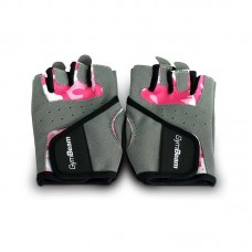 Жіночі фітнес-рукавички GymBeam M сірий-рожевий, код: 8588007275703