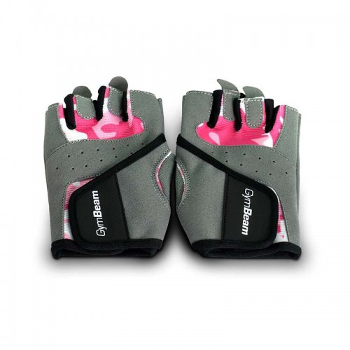 Жіночі фітнес-рукавички GymBeam M сірий-рожевий, код: 8588007275703