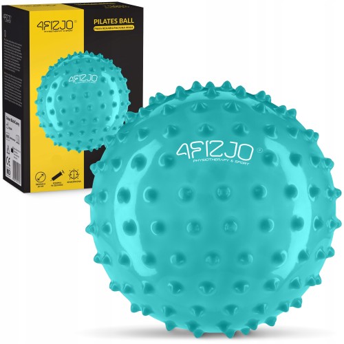 М”яч для пілатесу, йоги, реабілітації 4Fizjo 20 см (масажний) Mint, код: P-5905973406093