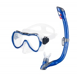 Набір для плавання (маска та трубка) Aqua Speed Enzo+Evo синій, код: 5908217660701