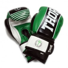 Рукавиці боксерські Thor Thunder 10oz шкіра, зелені, код: 529/12 (Leather) GRN 10 oz.