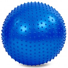 М"яч для фітнесу FitGo 650 мм синій, код: FI-1987-65_BL