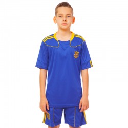 Форма футбольна дитяча PlayGame Україна L-28, зріст 145-155, синій, код: CO-1006-UKR-12_LBL