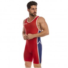Трико для боротьби Asics XS (42-44), червоний-синій, код: CO-5440_XSRBL Трико для боротьби Asics XS (42-44), червоний-синій, код: CO-5440_XSRBL