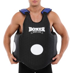 Захист корпусу (жилет) тренера Boxer чорний, код: 2039-02-S52
