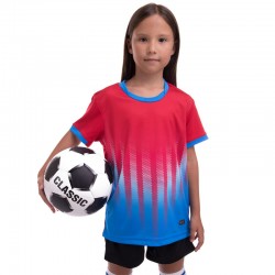 Форма футбольна дитяча PlayGame Lingo XS, рост 145-155, червоний-чорний, код: LD-M3202B_XSRBK