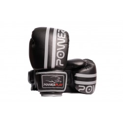 Боксерські рукавиці PowerPlay чорно-сірі 14 унцій, код: PP_3010_14oz_Black/Grey