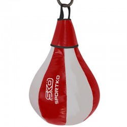 Груша підвісна SportKo 500х240 мм, 5 кг, червоний-сірий, код: GP-1_RGR-S52