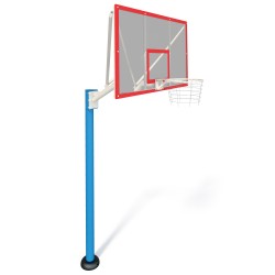 Стенд баскетбольний FIBA InterAtletika, щит акриловий 1800х1050 мм, код: УТ410.1-SM