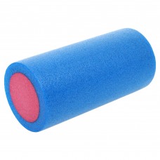 Ролер для йоги та пілатесу гладкий FitGo 300x150 мм, синій-рожевий, код: FI-9327-30_BLP