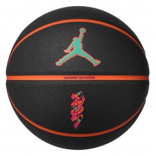 М"яч баскетбольний Nike Jordan All Court 8P Z Williamson Deflated чорний-помаранчевий 7, код: 887791427496