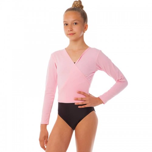 Кофта розігріву для гімнастики і танців Zelart M, зріст 122-134, рожевий, код: CO-9030_MP