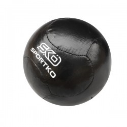 Медбол Sportko ПВХ 3 кг, чорний, код: MPB-3