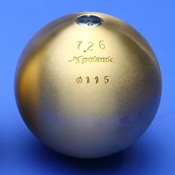 Ядро змагальний Polanik Brass 7,26 кг, код: PK-7,26/115-M