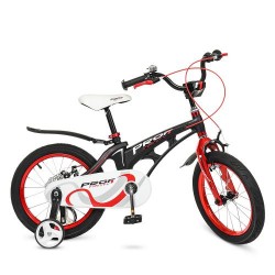 Велосипед дитячий Profi Kids Infinity d=16, чорний-червоний, код: LMG16201-MP