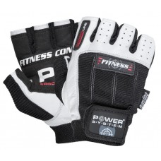 Рукавички для фітнесу Power System Fitness XXL, чорний-білий, код: PS-2300_2XL_Black-White