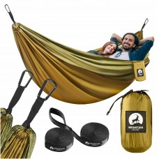 Гамак туристичний Mountain Goat 300x200 см двомісний, підвісний, оливковий, код: P-5905973403139