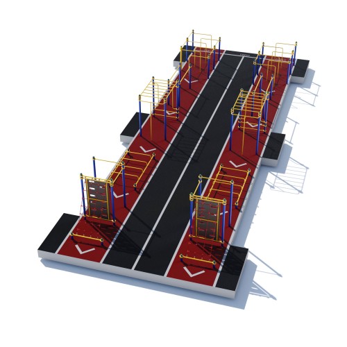 Спортивний комплекс Miros “Полоса перешкод”, код: W656 Спортивний комплекс Miros “Полоса перешкод”, код: W656