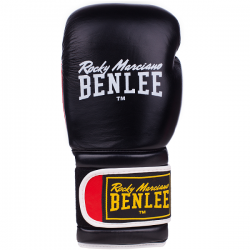 Рукавиці боксерські Benlee Sugar Deluxe 12oz шкіра, код: 194022 (blk/red) 12oz