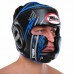 Шолом боксерський з повним захистом шкіряний Twins L, чорний-синій, код: TBS123_LBKBL Шолом боксерський з повним захистом шкіряний Twins L, чорний-синій, код: TBS123_LBKBL
