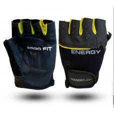 Рукавички для фітнесу PowerPlay Energy M, чорно-жовті, код: PP_9058_M_Energy