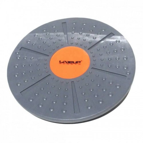 Баланс борд LiveUp Balance Board 390х80 мм, сірий-помаранчевий, код:  6951376107302-SR