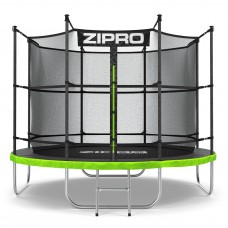 Садовий батут Zipro Jump Pro з внутрішньою сіткою 8FT 252 см, зелений-чорний, код: M-1592657-IN