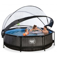 Басейн каркасний круглий для дітей з куполом Exit "чорне дерево" 300 х 76 см, код: 30.32.10.90 Басейн каркасний круглий для дітей з куполом Exit "чорне дерево" 300 х 76 см, код: 30.32.10.90