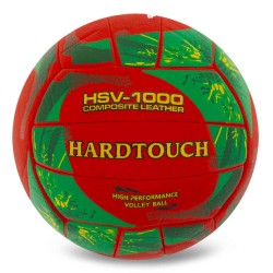 М'яч волейбольний Hard Touch Composite Leather №5, червоний-зелений, код: VB-4058_RG