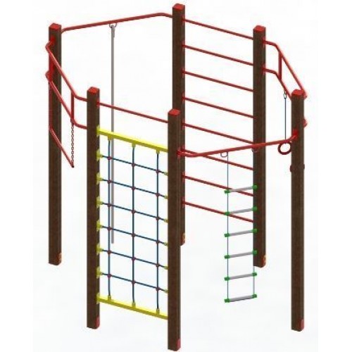 Гімнастичний комплекс Miros "Атлет друзів", код: DIO684.3 Гімнастичний комплекс Miros "Атлет друзів", код: DIO684.3