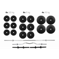Набірна штанга c гантелями WCG Premium 101 кг, код: 320.000.016-IF